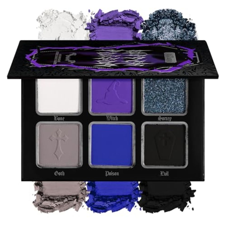 La Catrina black blue and purple eyeshadow palette