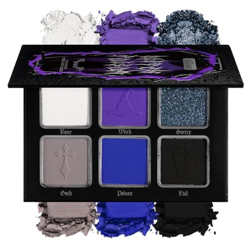 La Catrina black blue and purple eyeshadow palette
