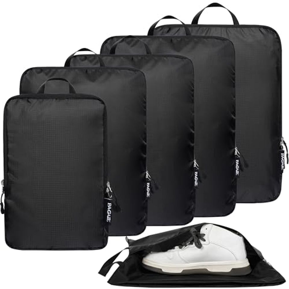 Black BAGAIL ultralight compression packing cube set