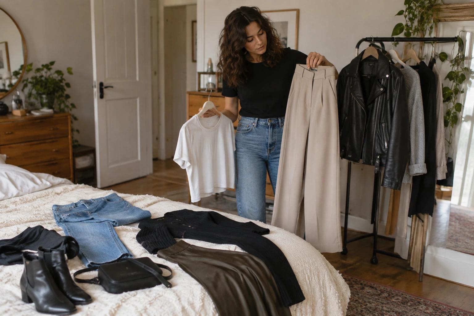 What to wear with leather jacket