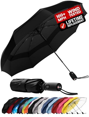 Repel compact folding travel umbrella