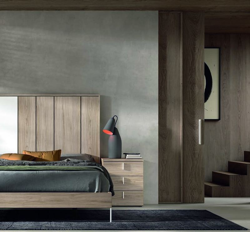 matrimonio-emotion-dormitorio-17-principal-01.jpg: Dormitorio Emötion composición 17 con cama doble, cabecero axtra, módulos win y frente de armarios