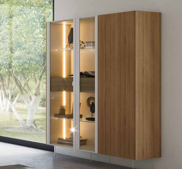 Fotografía de composición modular de salón de la colección FRESH, en acabado Riva / Arena.