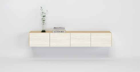 Fotografía de mueble de televisión de salón de la colección FRESH, en acabado Tao / Coco.