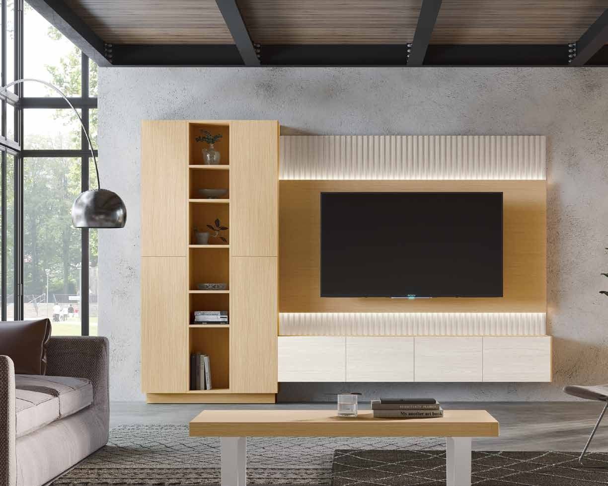 Fotografía de composición modular de salón de la colección FRESH, en acabado Tao / Boeta.