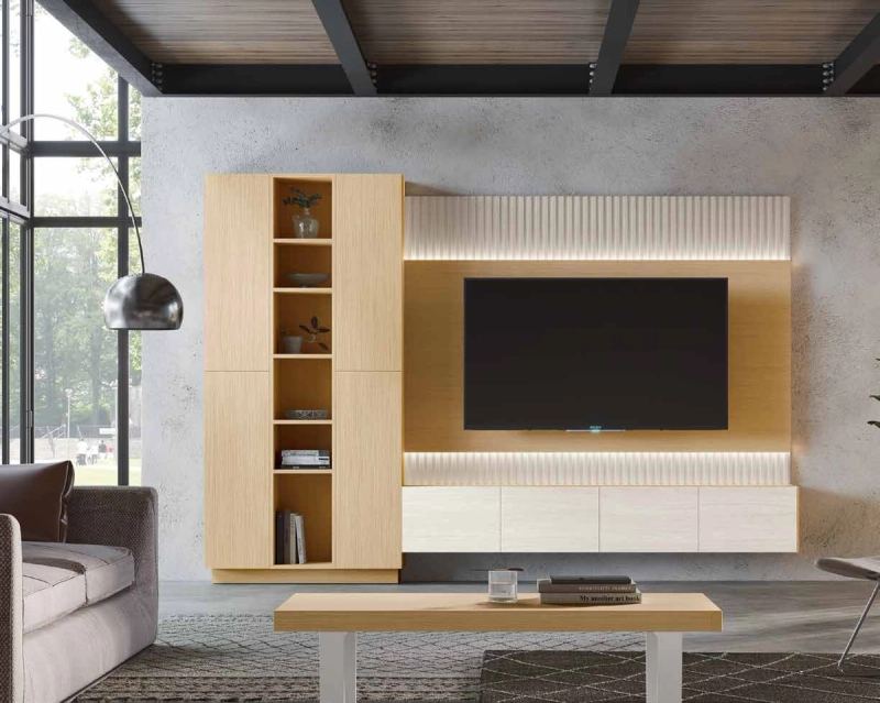 Fotografía de composición modular de salón de la colección FRESH, en acabado Tao / Boeta.