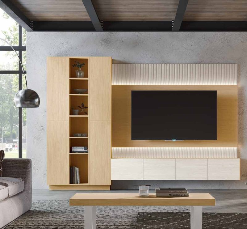 Fotografía de composición modular de salón de la colección FRESH, en acabado Tao / Boeta.