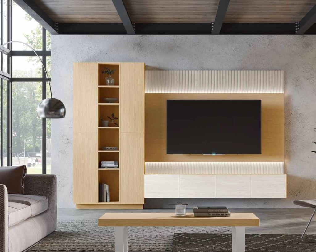 Fotografía de composición modular de salón de la colección FRESH, en acabado Tao / Boeta.