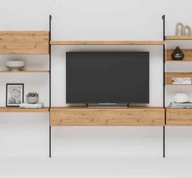 Fotografía de composición modular de salón de la colección FRESH, en acabado Amazonas.