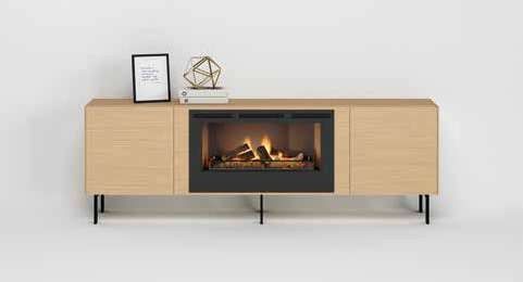 Fotografía de mueble de televisión de salón de la colección FRESH, en acabado Tao.