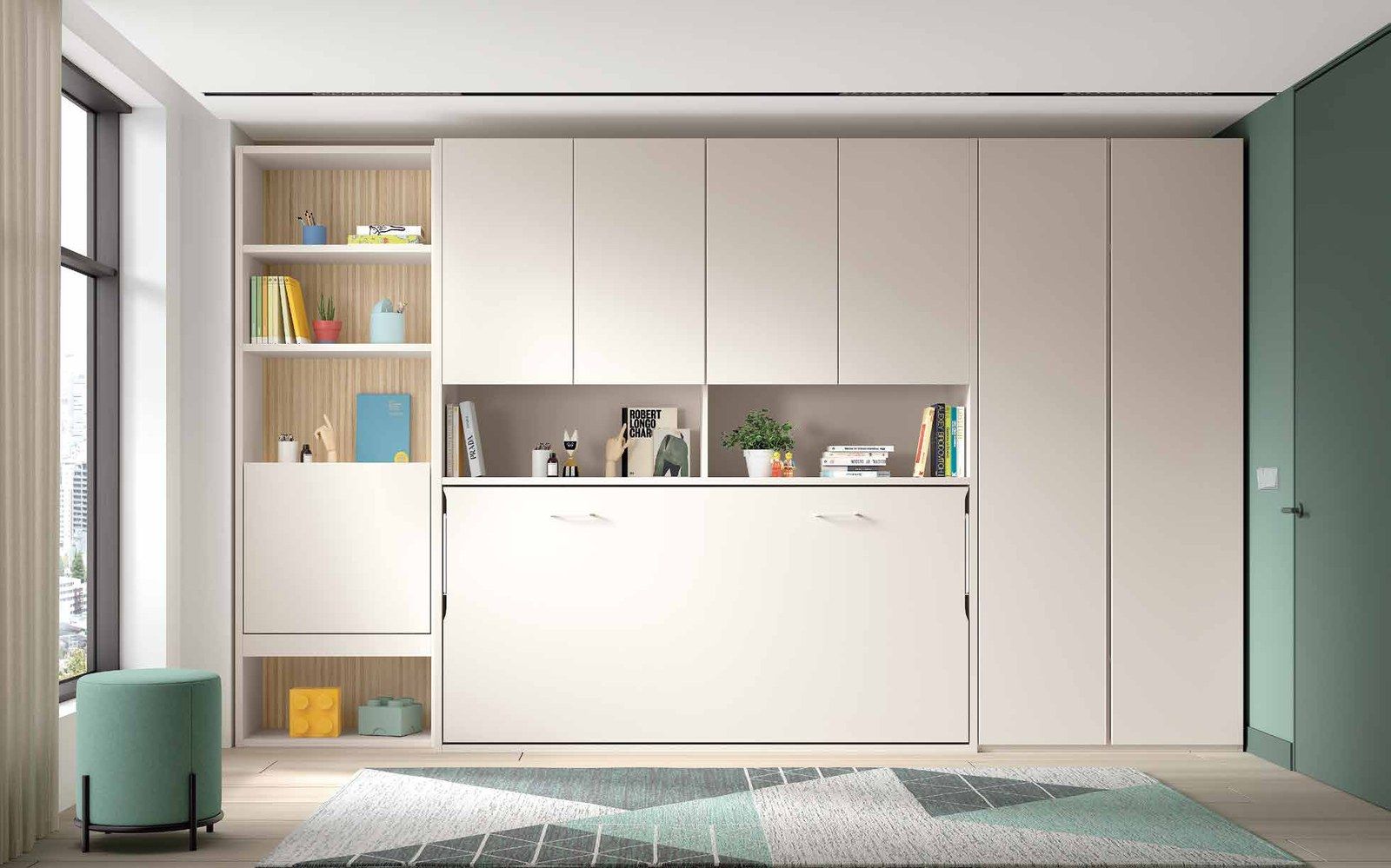 Dormitorio juvenil - Composición AD067, fotografía de catálogo del fabricante