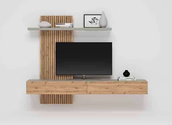 Fotografía de composición modular de salón de la colección FRESH, en acabado Amazonas / Etna.
