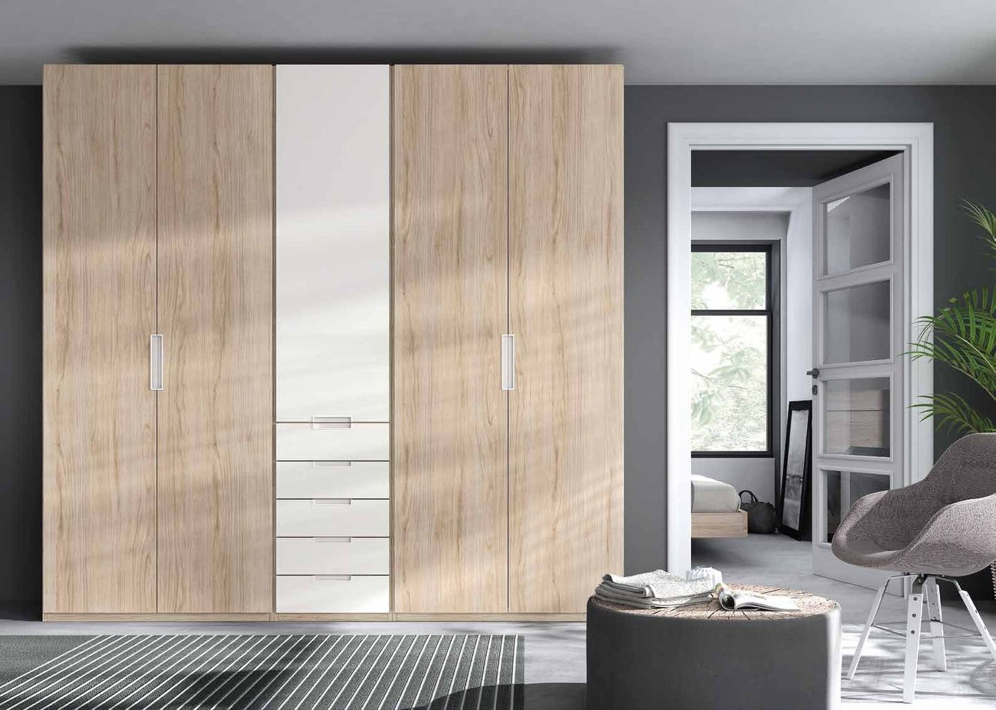 Armario de dormitorio 4 — Composición 051, fotografía de catálogo del fabricante