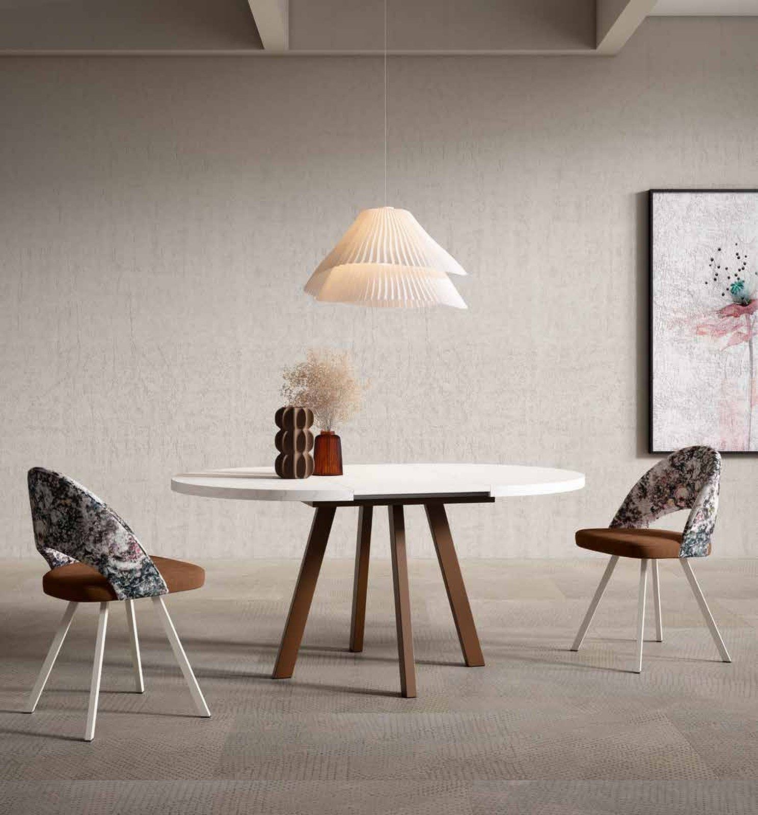 Mesa De Comedor Extensible 5122 de Pinald, fotografía del catálogo del fabricante