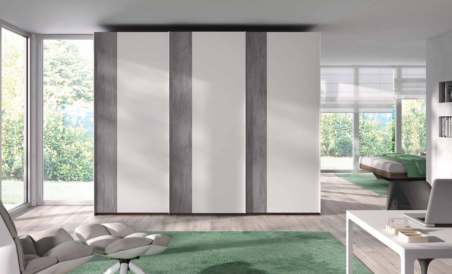 Armario de dormitorio 28 — Composición 075, fotografía de catálogo del fabricante
