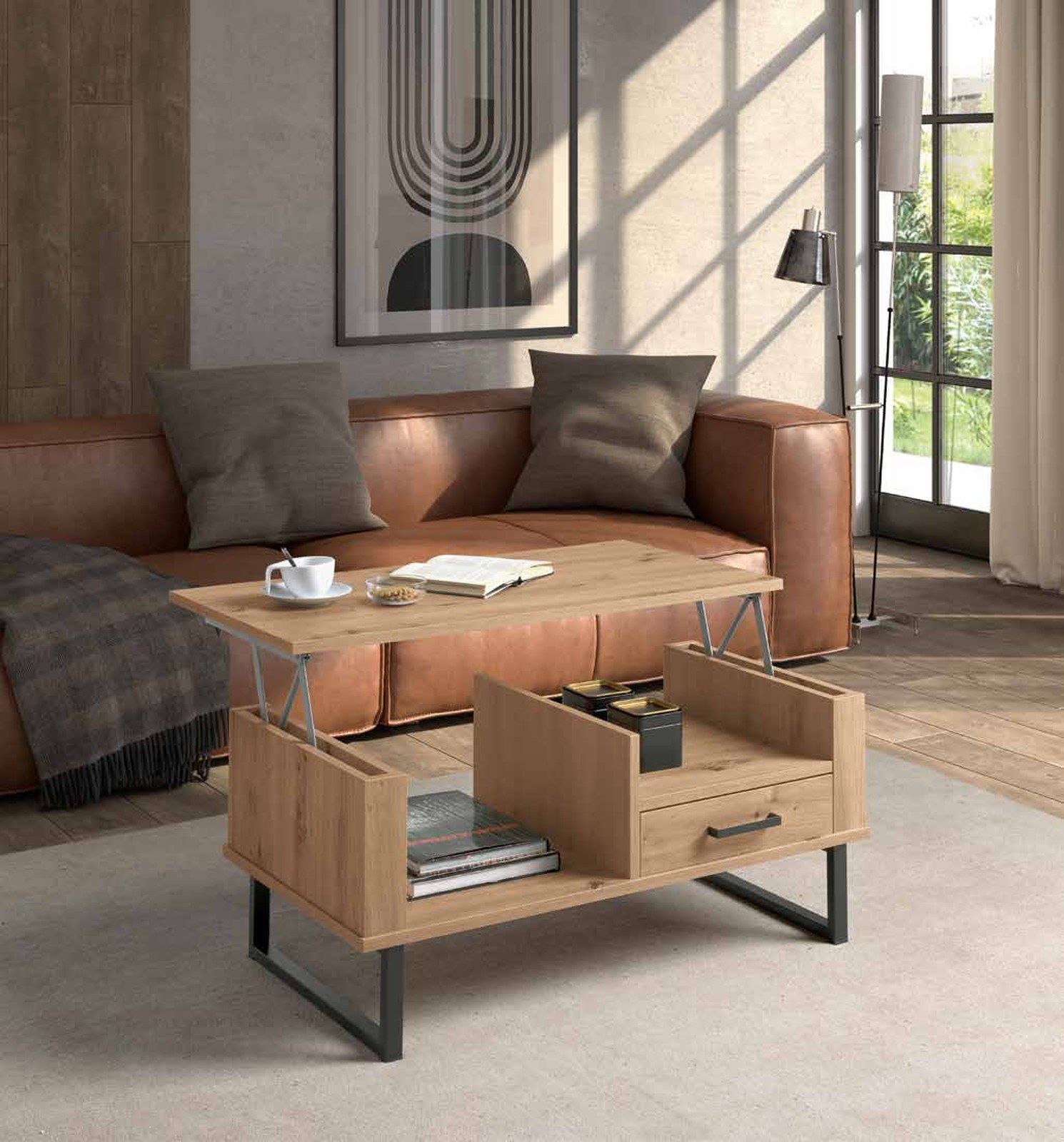 Mesa De Centro Elevable 2525 de Pinald, fotografía del catálogo del fabricante