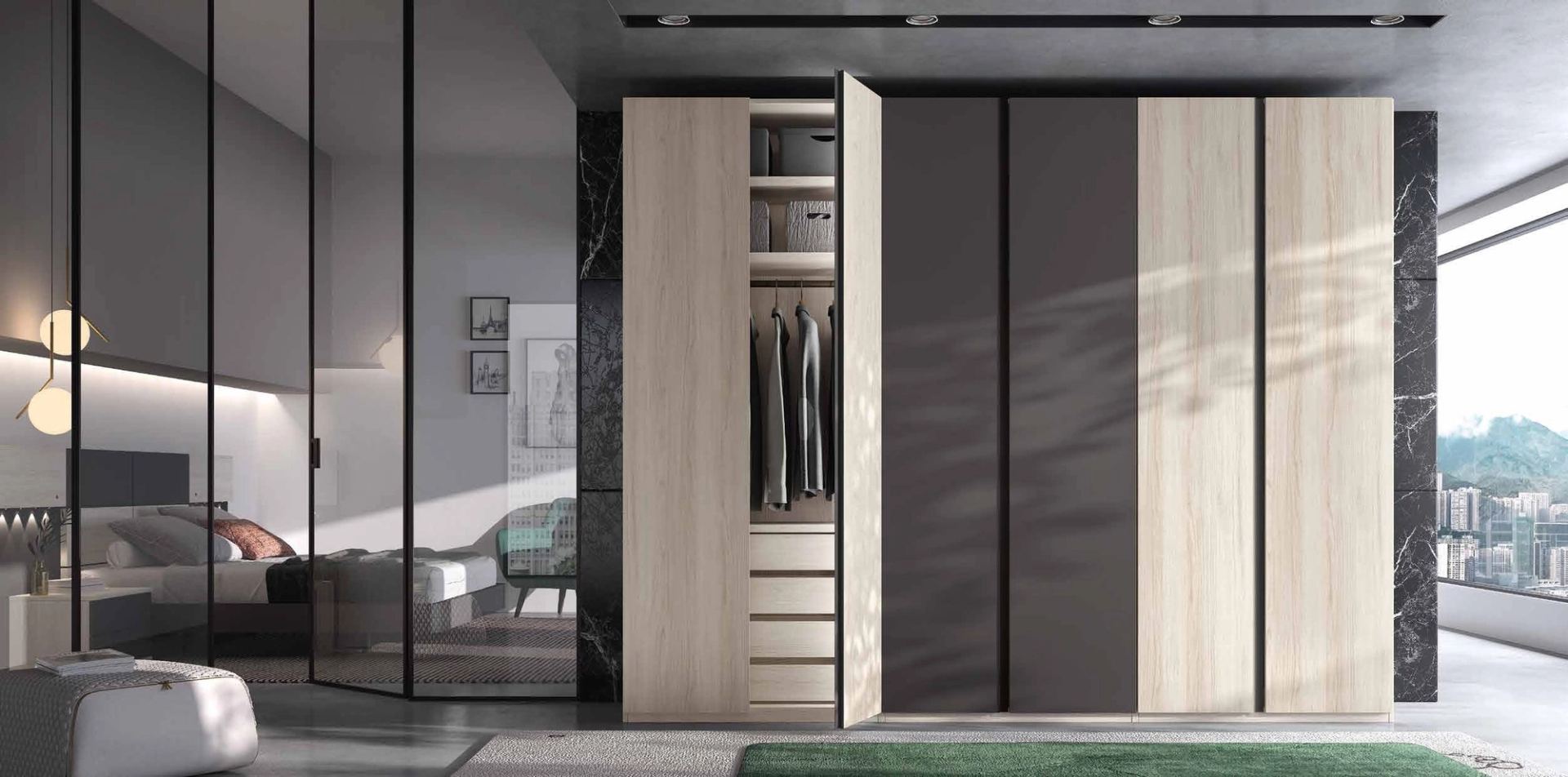 Armario de dormitorio 7 — Composición 054, fotografía de catálogo del fabricante