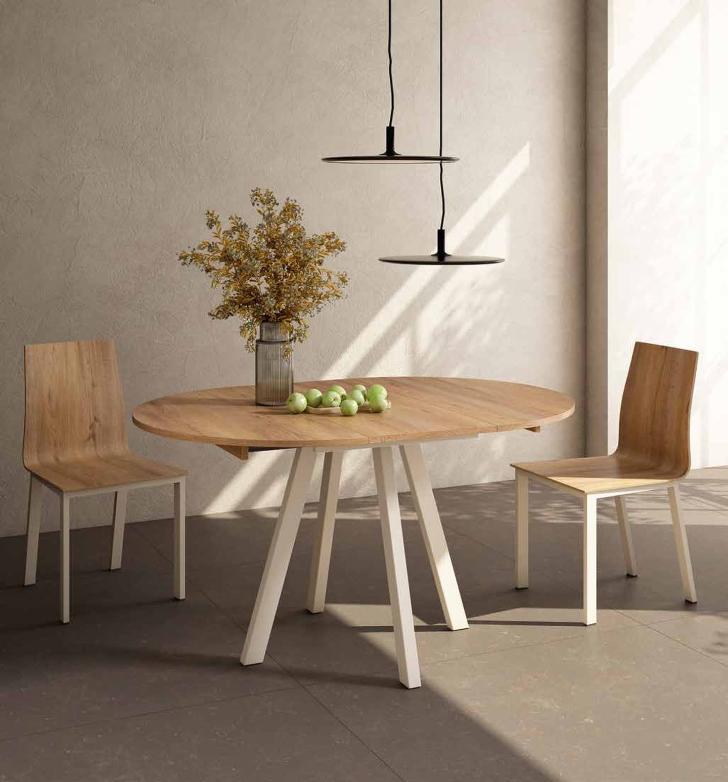 Mesa De Comedor Extensible 3022 de Pinald, fotografía del catálogo del fabricante