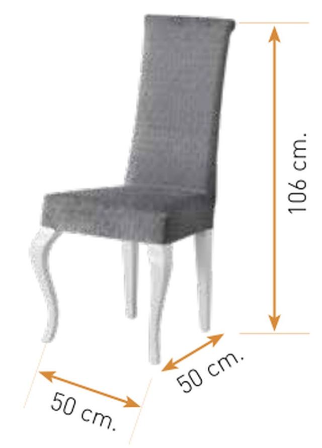 Medidas de la silla de comedor modelo 171: alto 106 cm · ancho 50 cm · fondo 50 cm