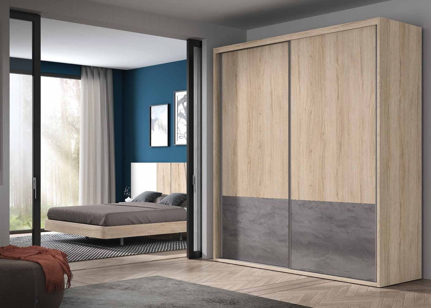 Armario de dormitorio 34 — Composición 081, fotografía de catálogo del fabricante