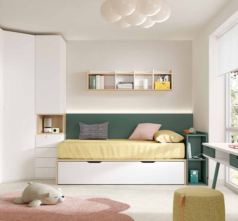 Dormitorio juvenil - Composición AD050, fotografía de catálogo del fabricante