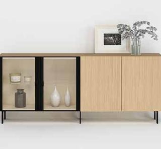 Fotografía de aparador de salón de la colección FRESH, en acabado Tao / Ágata.