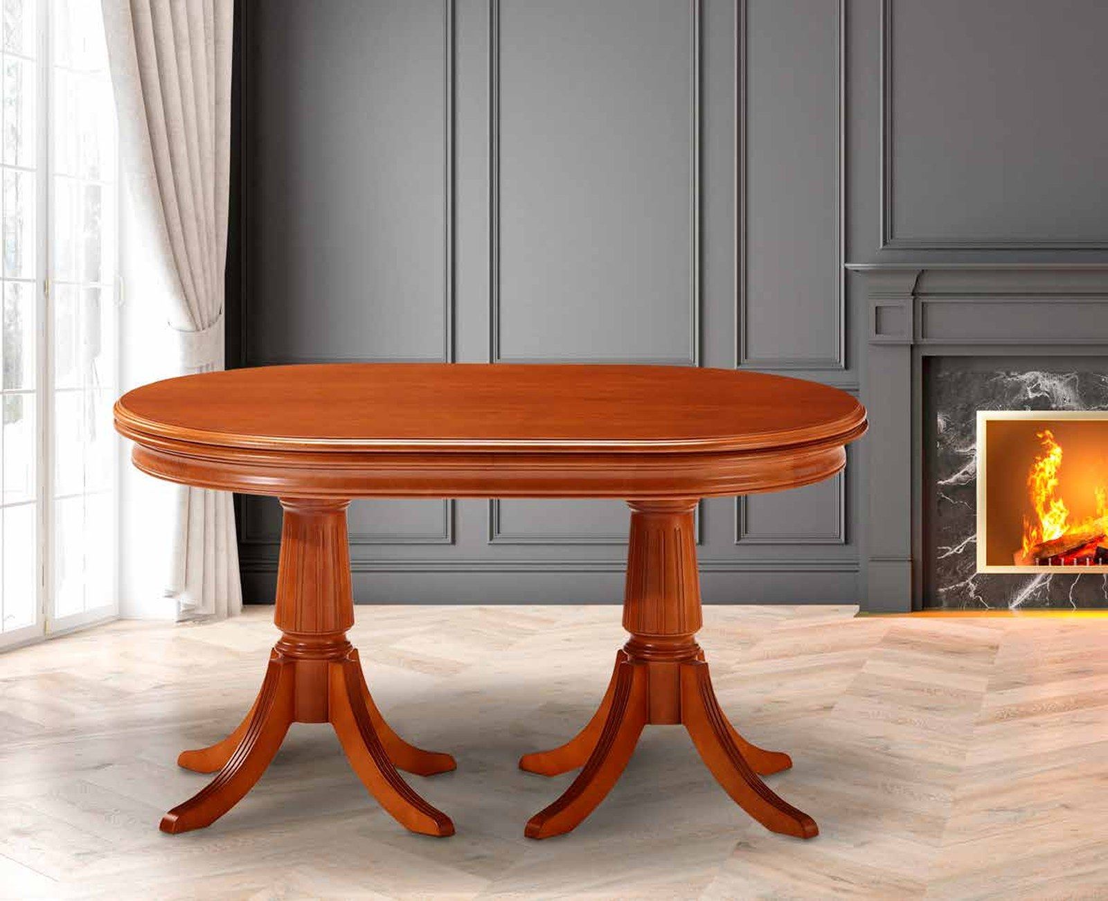 Mesa de comedor ovalada clásica modelo 2 de SG