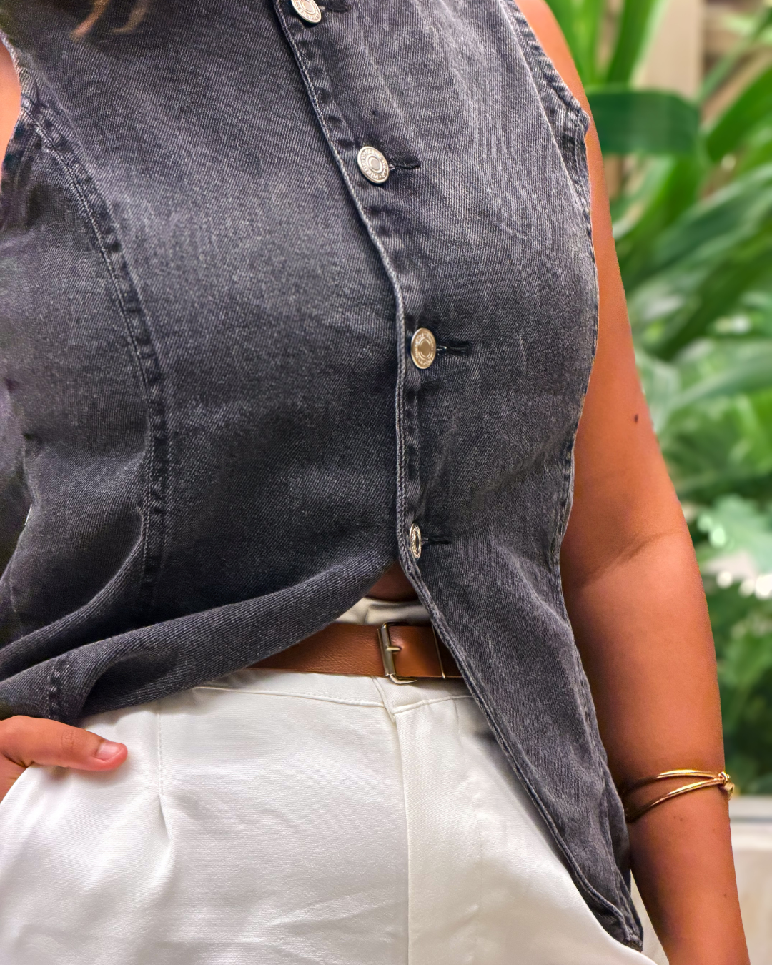 Colete longo jeans 3