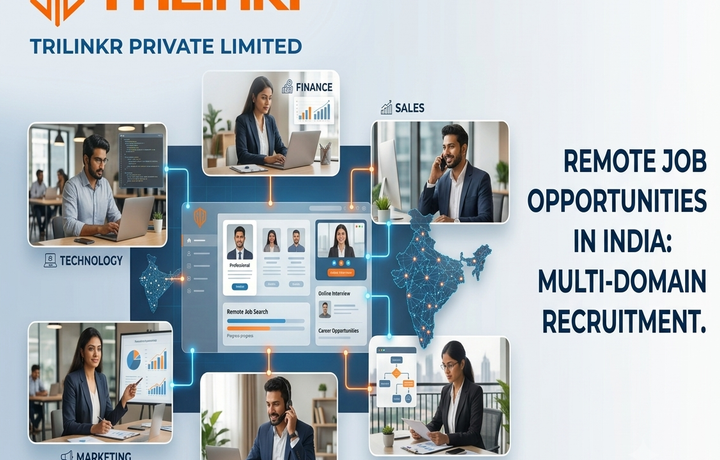 Remote job opportunities across technology, sales, marketing, finance and other professional domains