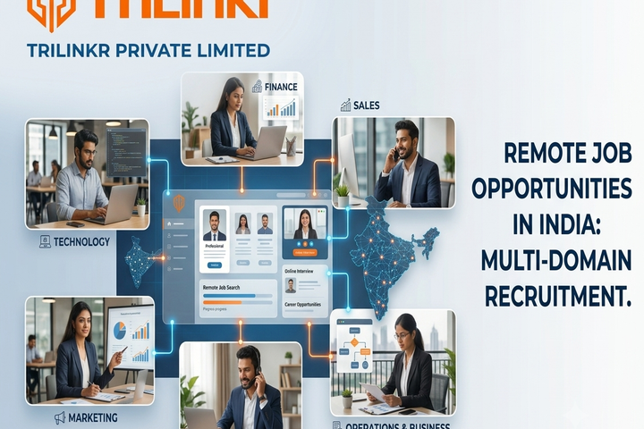Remote job opportunities across technology, sales, marketing, finance and other professional domains