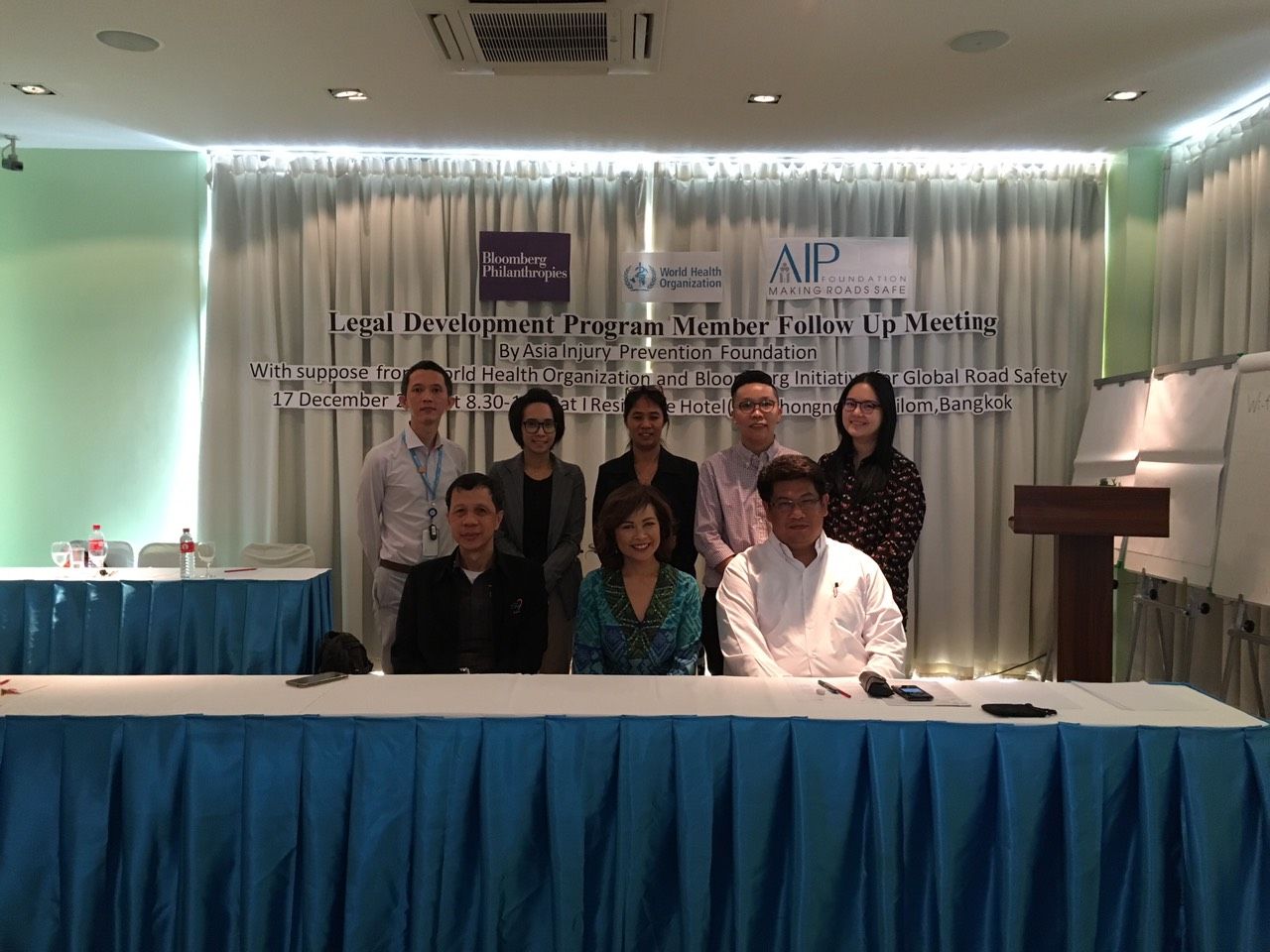 Participants at the LDP meeting aim to improve road safety policy in Thailand