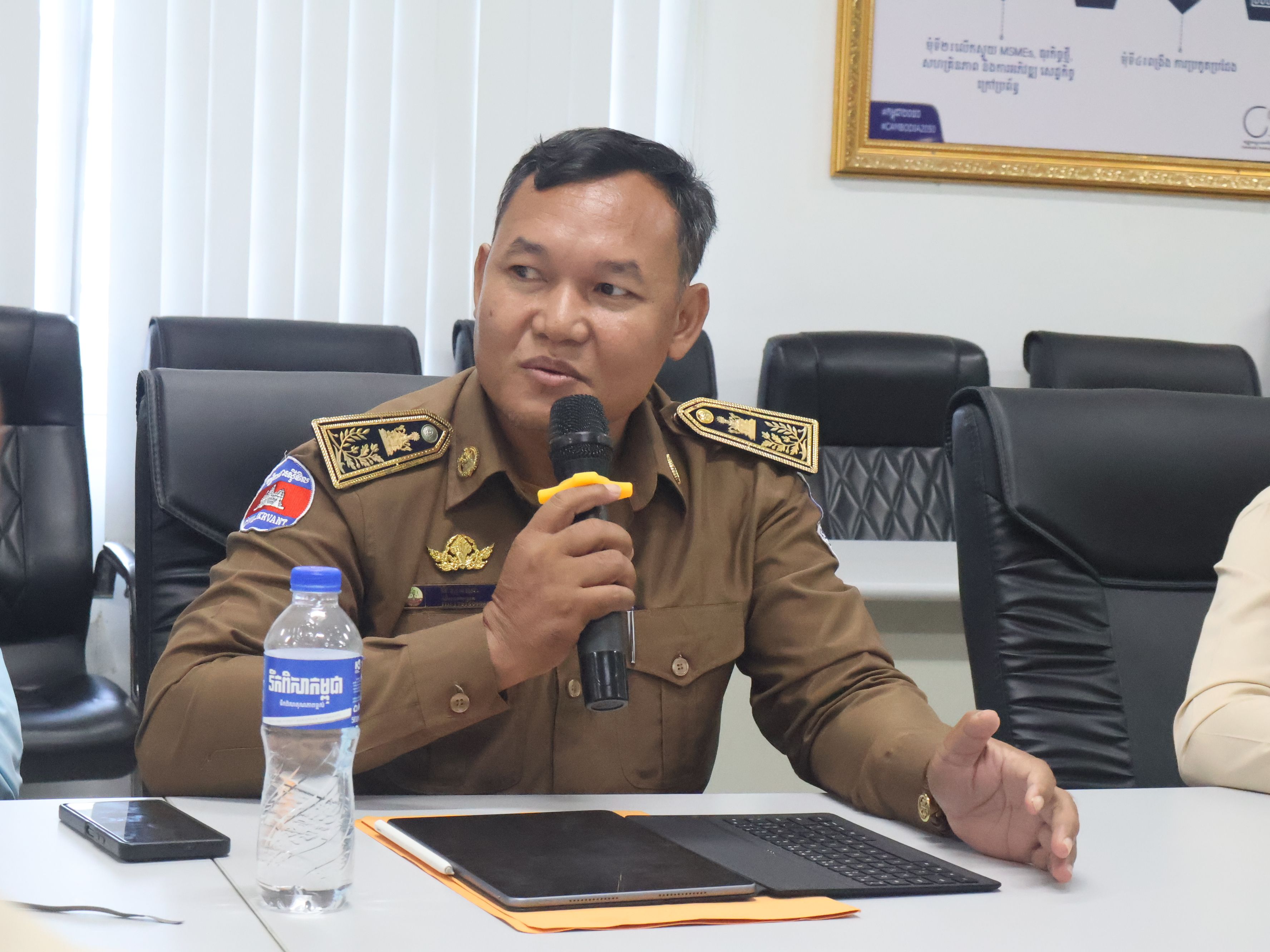 District Governor of Bakan District shows his interest about the Factory-Level Road Safety Policy for factories in his district.