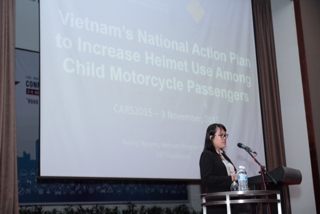 Nuong Nguyen of AIP Foundation presents at the CARS2015 Conference in Kuala Lumpur, Malaysia