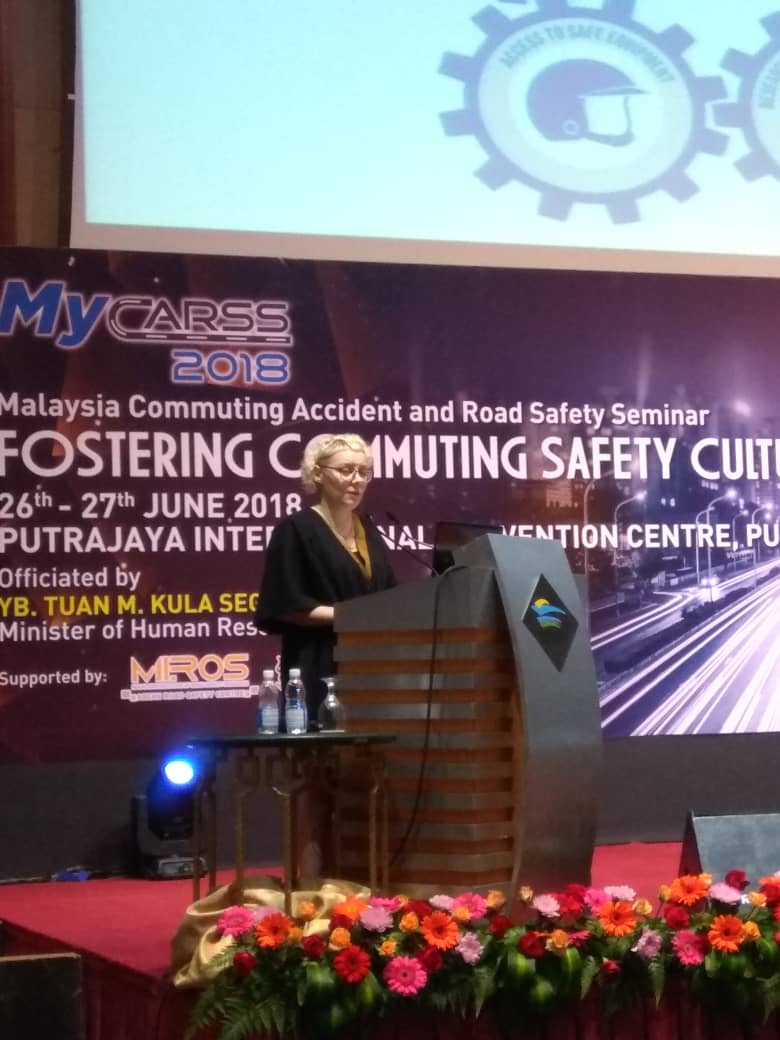 AIP Foundation’s Policy and Program Advisor Louise Goldman presenting at the MyCARSS conference in Kuala Lumpur.