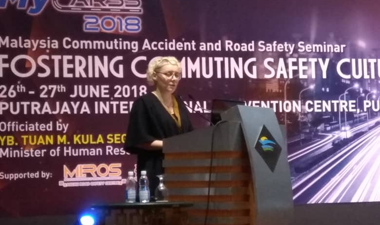 AIP Foundation’s Policy and Program Advisor Louise Goldman presenting at the MyCARSS conference in Kuala Lumpur.