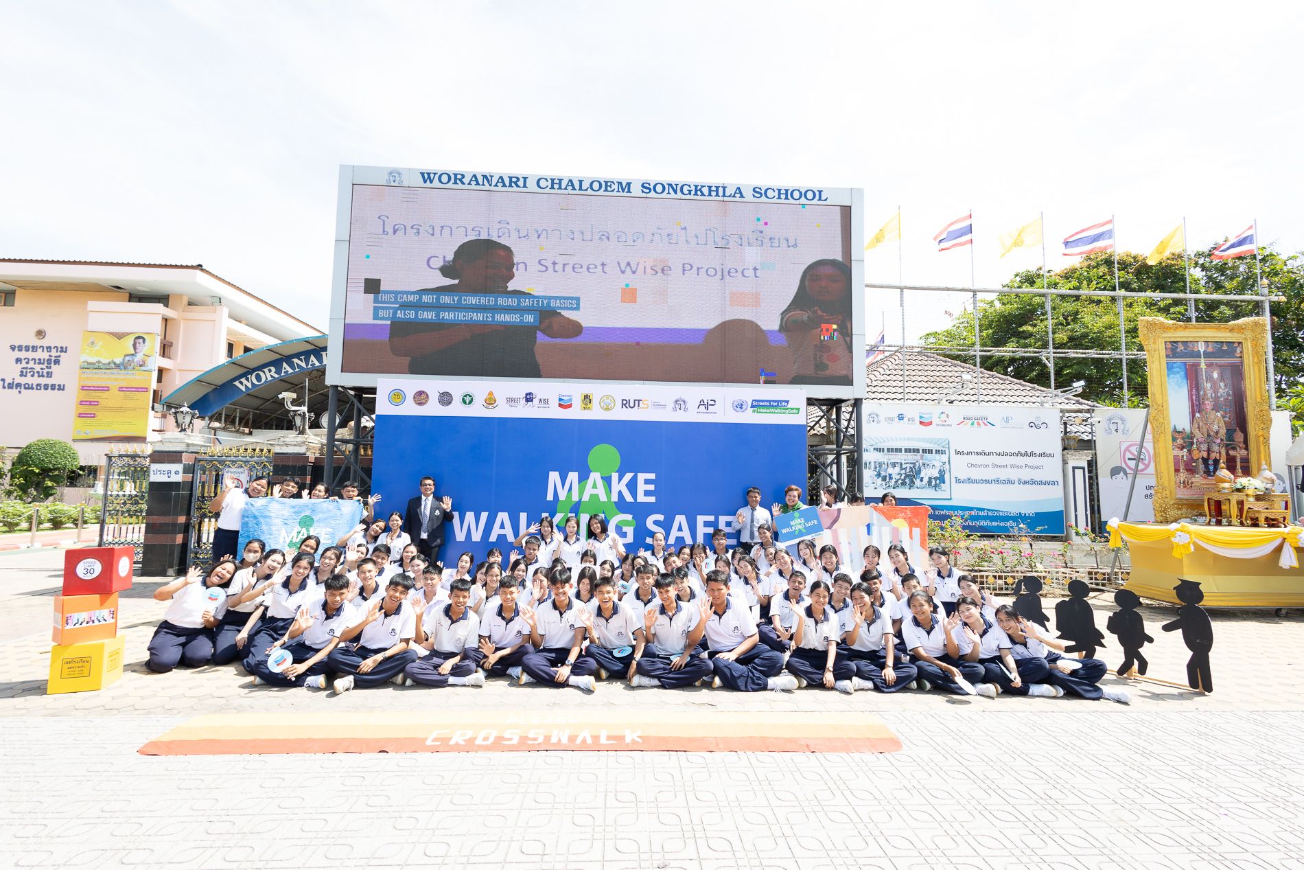 Chevron Street Wise program celebrates the 8th UN Global Road Safety Week in Songkhla province, Thailand