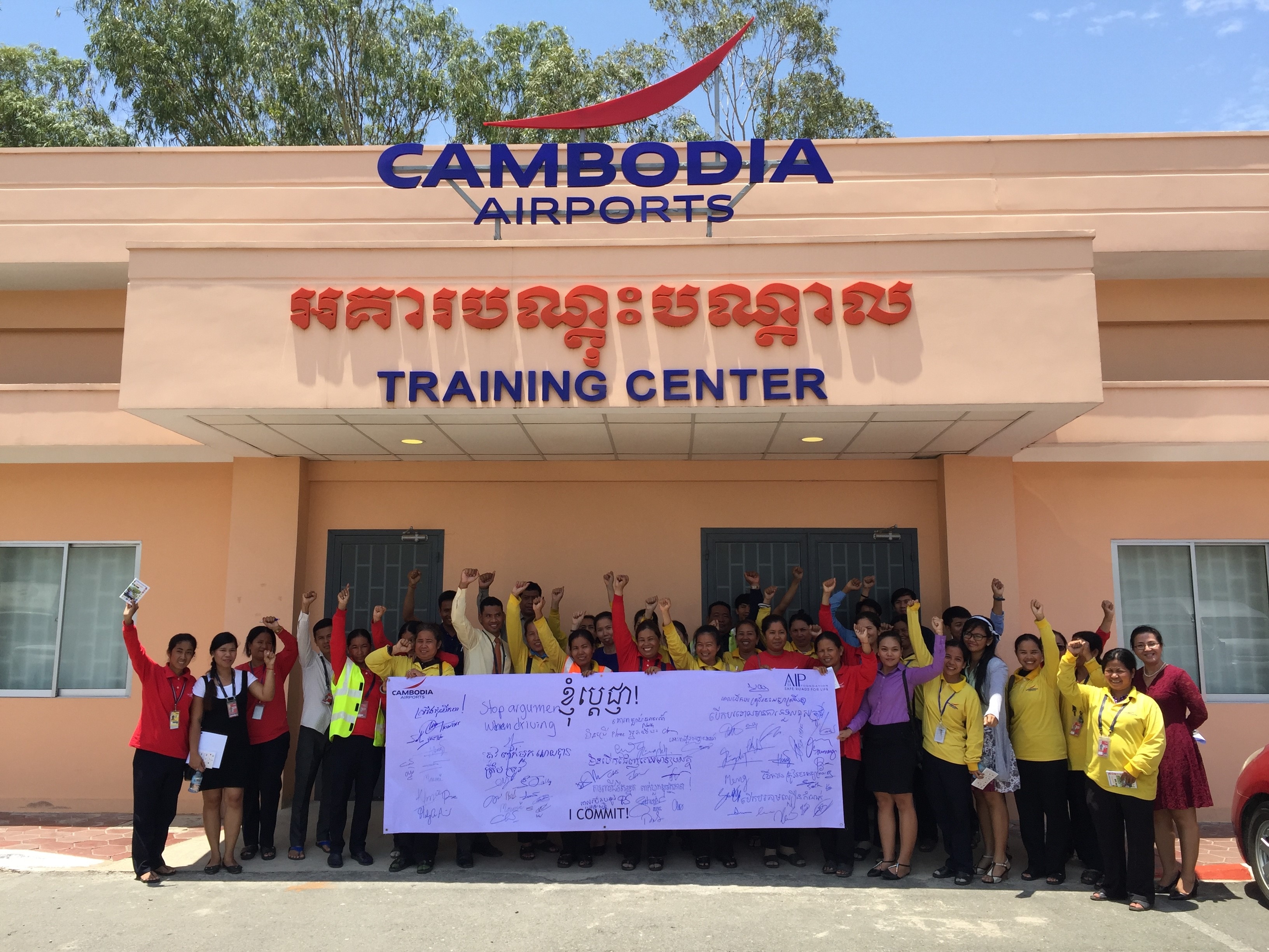 Cambodia Airports staff gained valuable road safety knowledge at the trainings hosted by AIP Foundation.