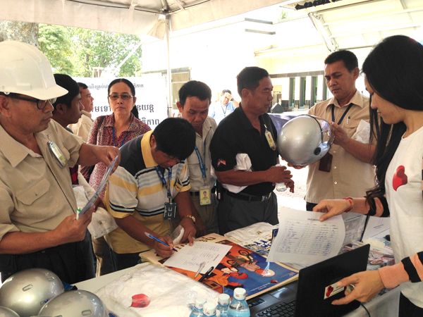 Annual health fair promotes helmet use