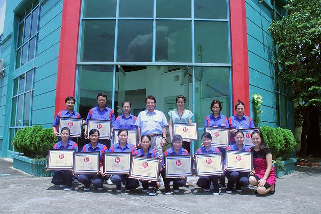 Protec staff recognized with service certificates