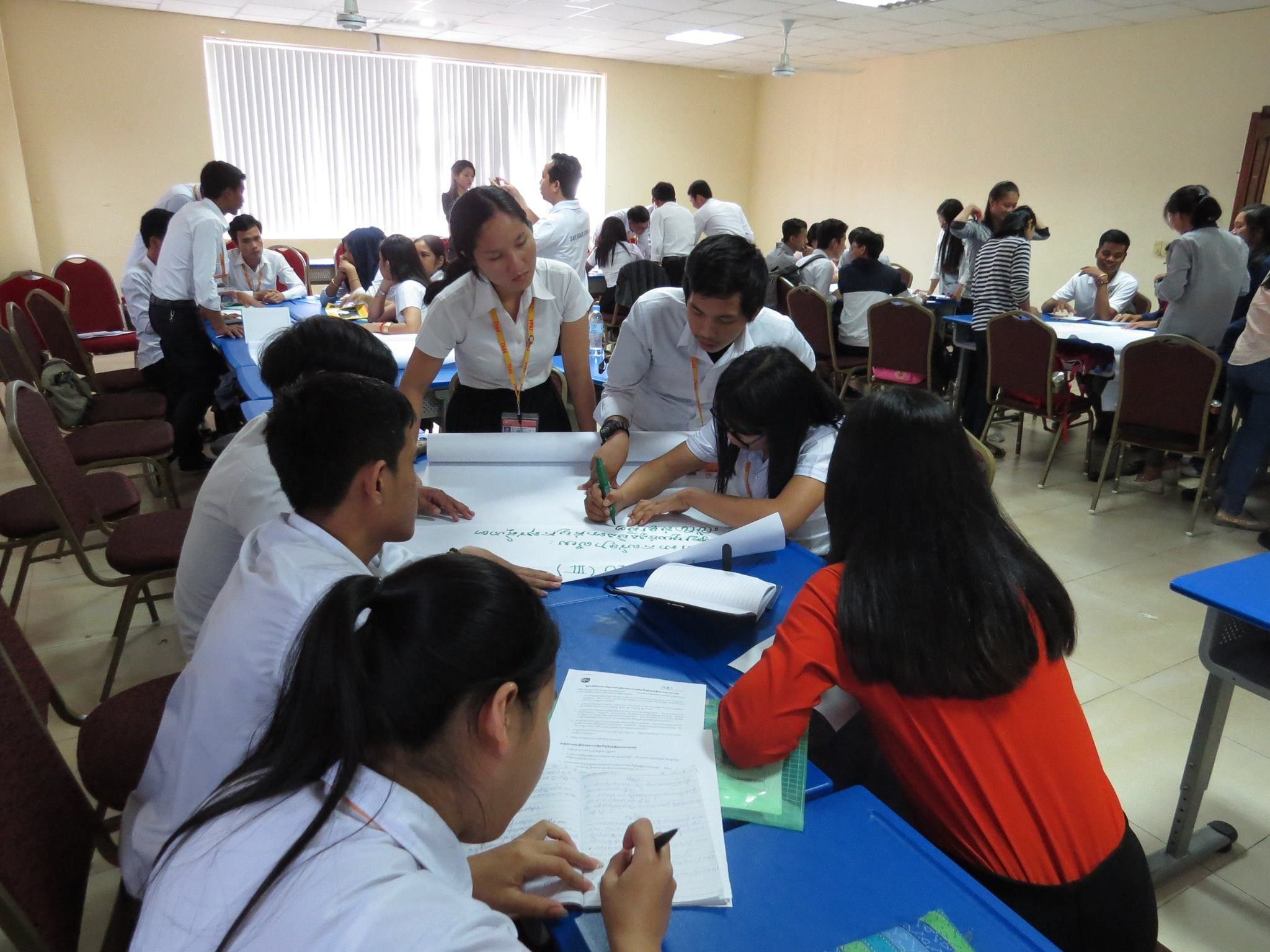 120 university students from across four universities in Phnom Penh were trained as road safety ambassadors.