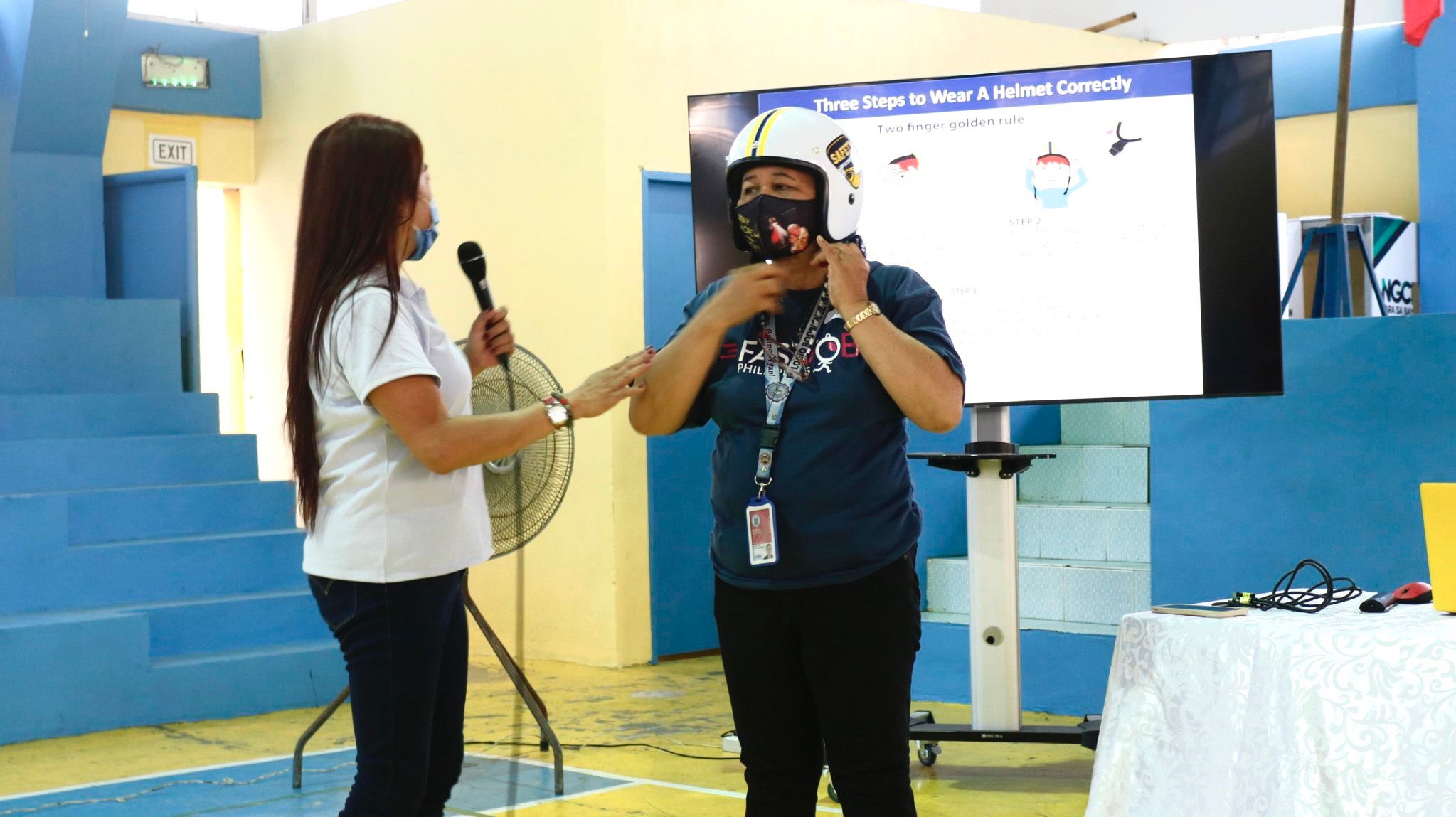 Teachers learn about road safety to safeguard their students on the road in the Philippines