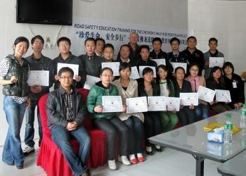 Road safety training for Chevron’s Walk Wise project