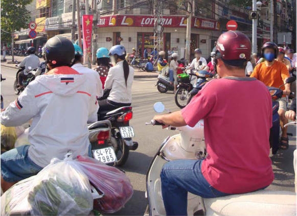 Traffic conditions in Ho Chi Minh City. Photo from the Journal of Social Marketing.