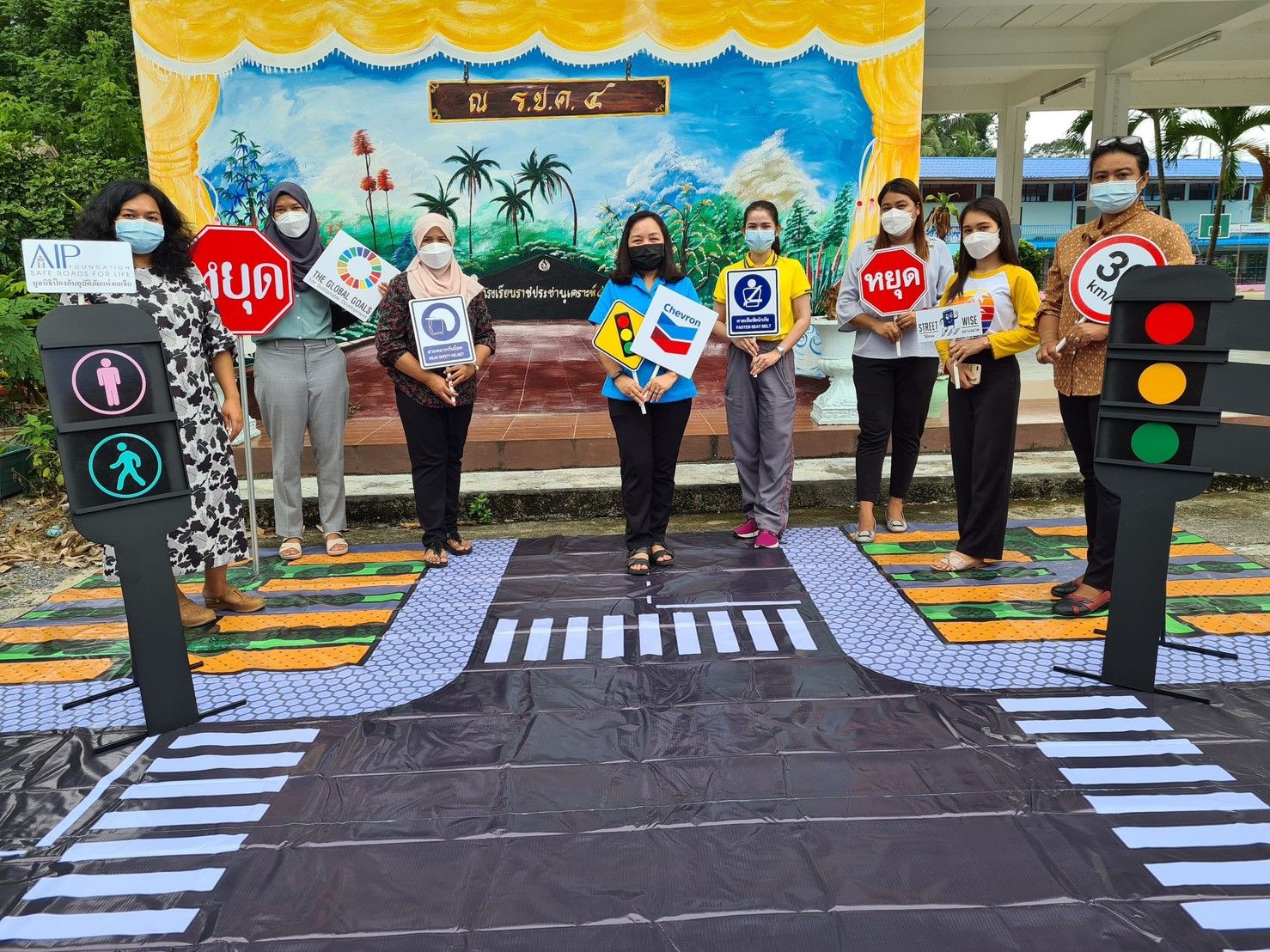 Primary school students learn life-saving and lifelong road safety skills as part of the Chevron Street Wise Program in Thailand