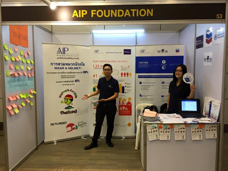 AIP Foundation runs a booth on Street Wise project achievements and activities