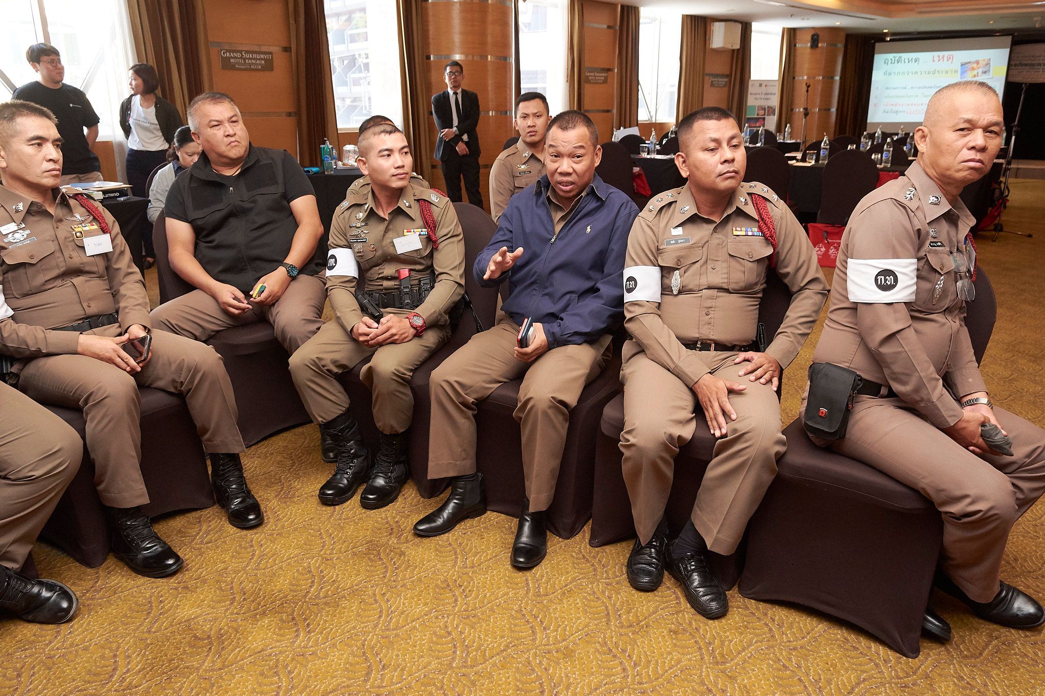 Law enforcement officers at the training of trainers in Bangkok.