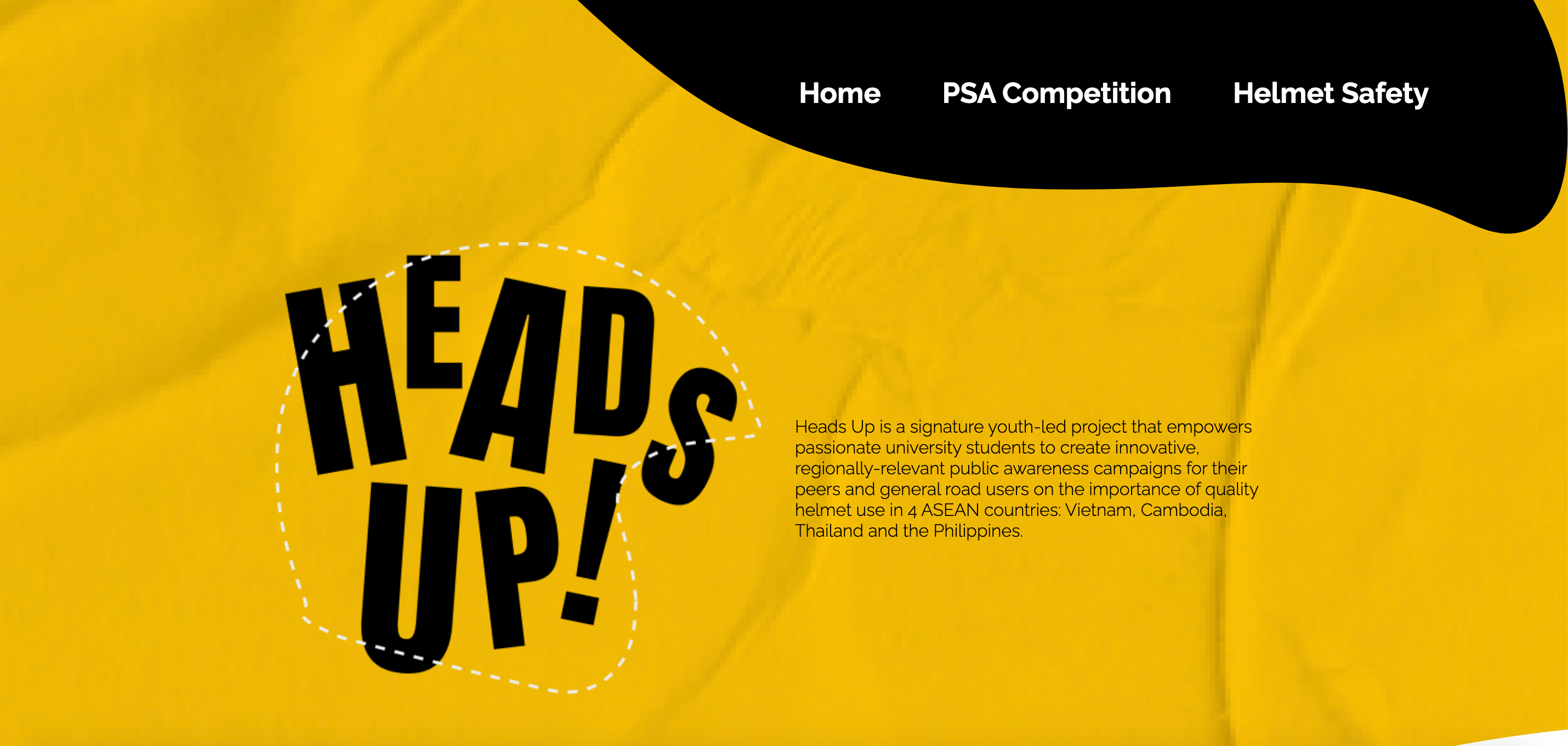 Regional Heads Up! Project launches new website empowering youth to tackle the global road safety crisis