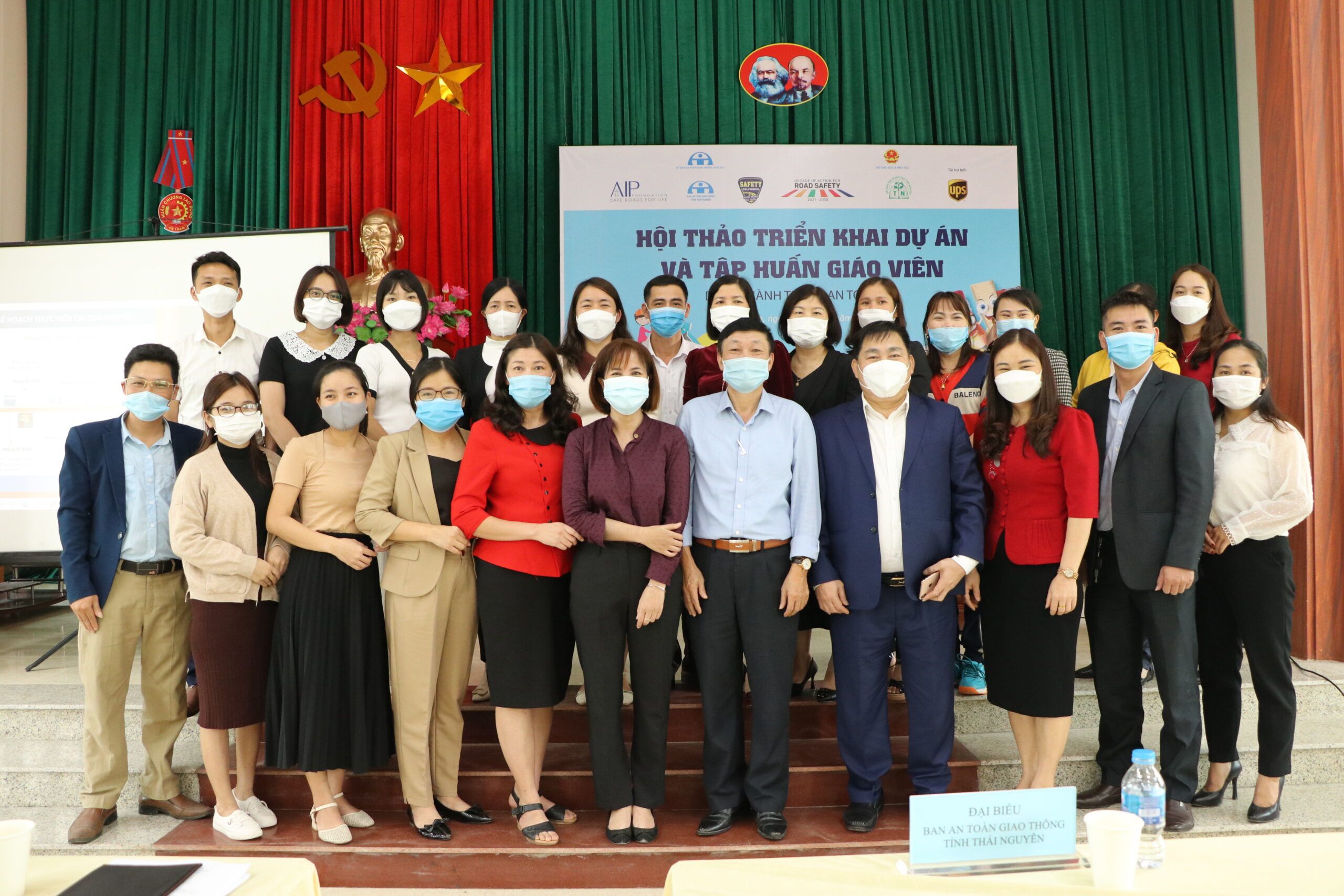Local Government partners and AIP Foundation gear up to promote student safety on the road in Thai Nguyen, Vietnam