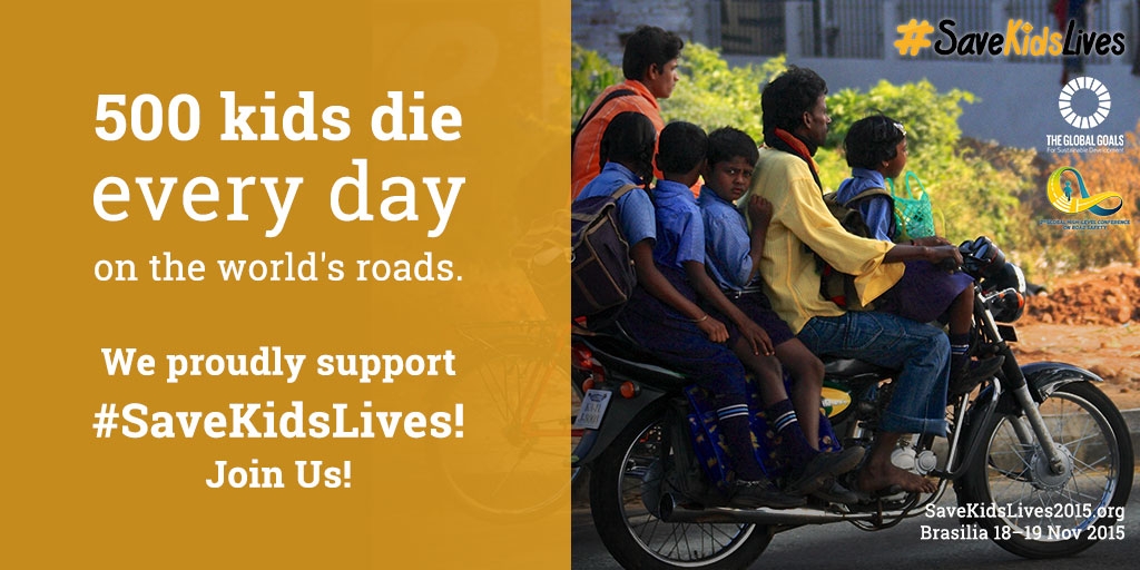 This month, #SaveKidsLives achieved their recent target of gathering 1,000,000 signatures for their Child Declaration on Road Safety.
