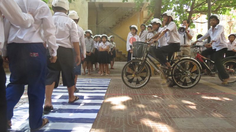 AIP Foundation partakes in National Road Safety Week to support road safety awareness with upcoming Khmer New Year celebrations